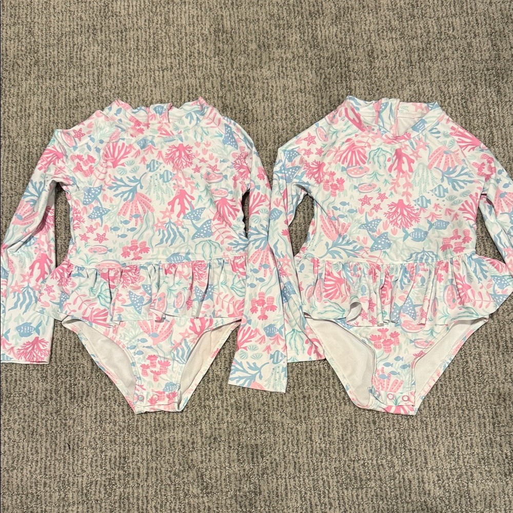 Cynthia Rowley Matching Girls Swimsuits – 4T & 5T